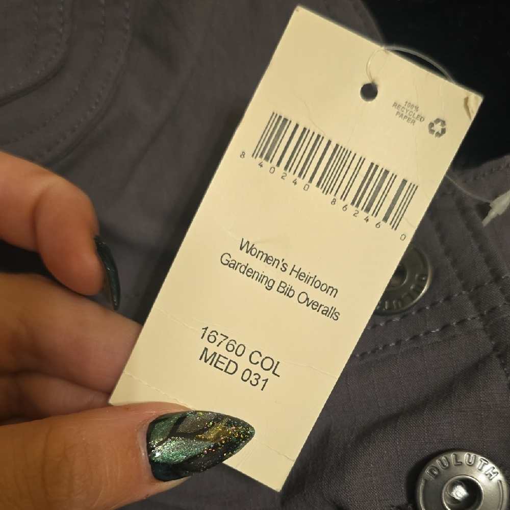Duluth Trading Co Gray Bib Overalls - Picture 2 of 5